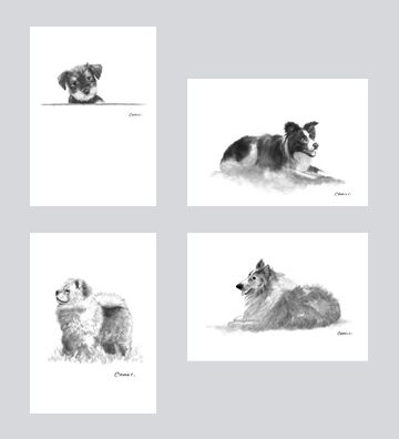 Dog Art Card Set DD-G002