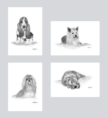 Dog Art Card Set DD-G003